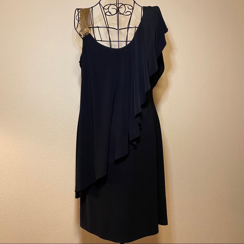 Women’s black cocktail dress